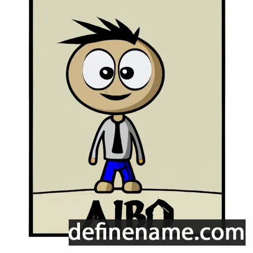 cartoon of the name Abid