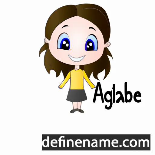 cartoon of the name Abigael