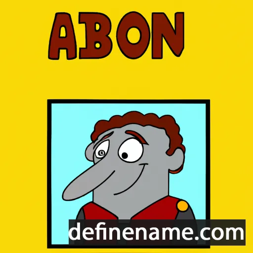 cartoon of the name Abiron