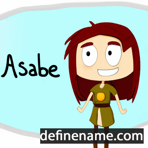 cartoon of the name Abisade