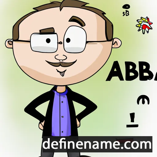 cartoon of the name Abiszaj