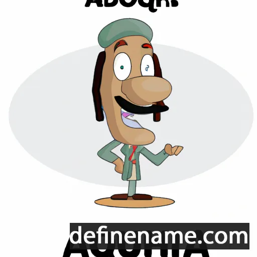 cartoon of the name Abouch