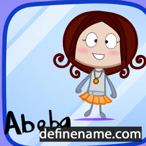 cartoon of the name Abriela