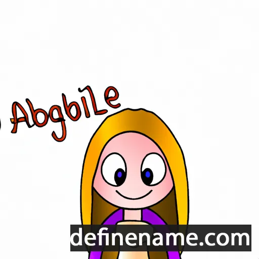 cartoon of the name Abrigale