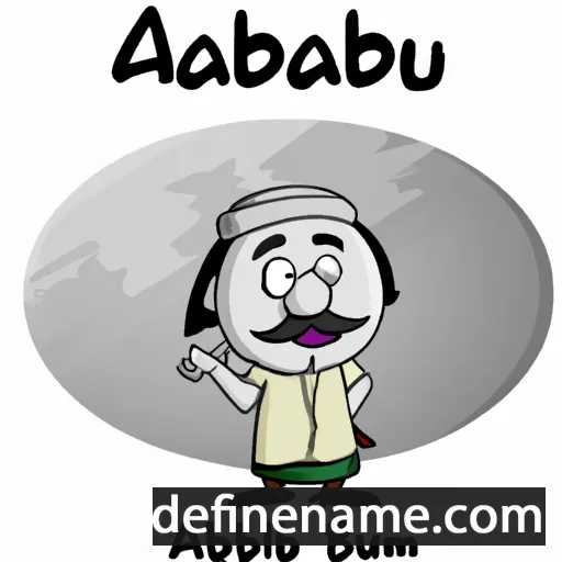 cartoon of the name Abu Hassan