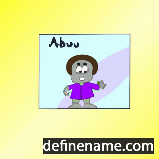 cartoon of the name Abuderu