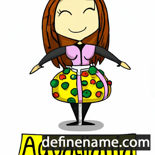 cartoon of the name Abundancia