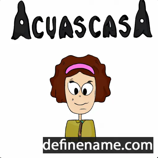 cartoon of the name Accursa