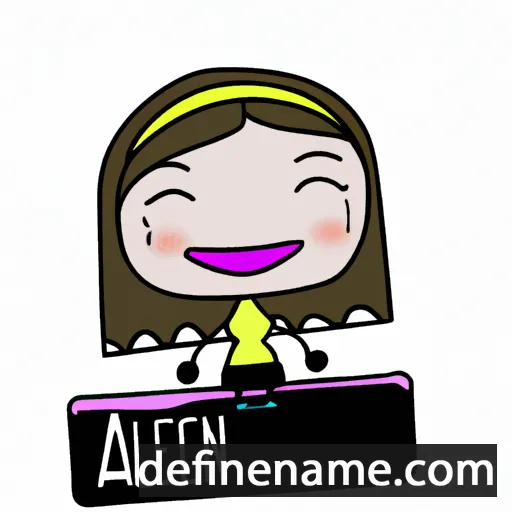 cartoon of the name Acelynn