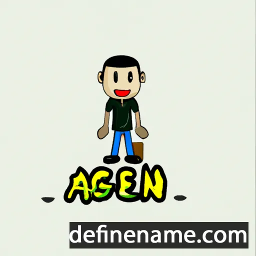 cartoon of the name Aceng