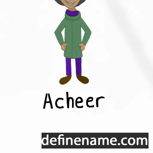 cartoon of the name Achenar