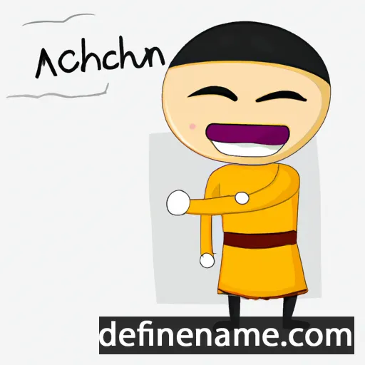 cartoon of the name Achuhurahan