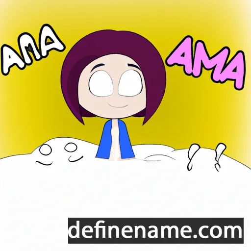 cartoon of the name Acima