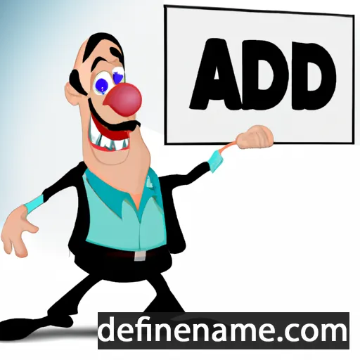 cartoon of the name Ad