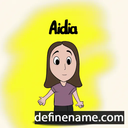 cartoon of the name Adália