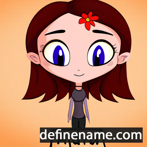 cartoon of the name Adaira