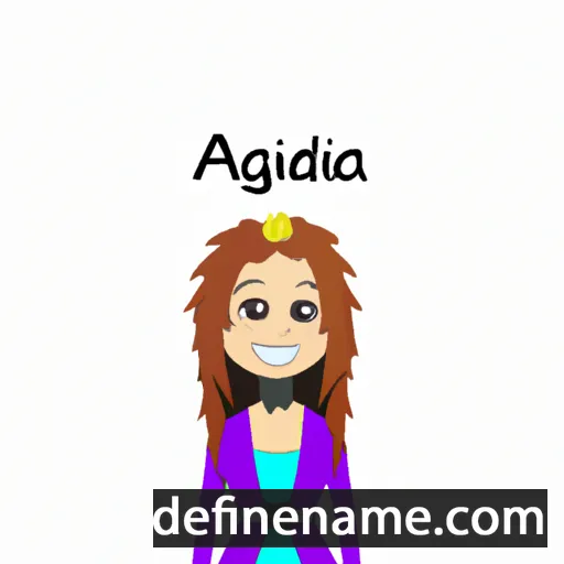 cartoon of the name Adalgiza