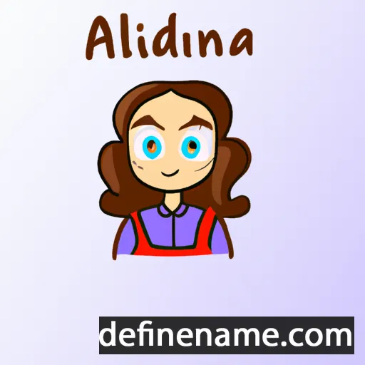 cartoon of the name Adalina