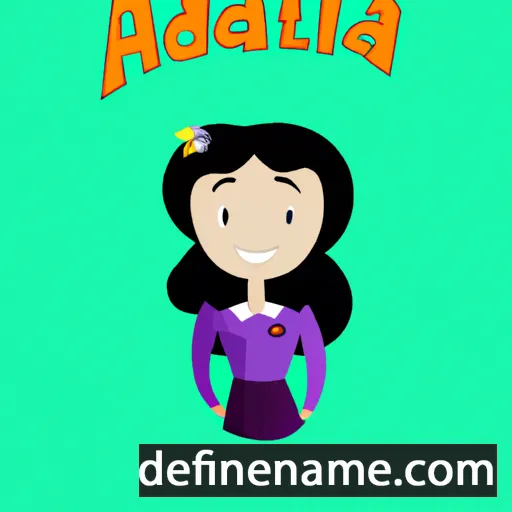 cartoon of the name Adalita