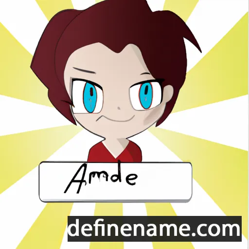 cartoon of the name Adamine