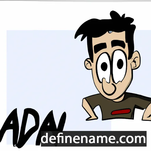 cartoon of the name Adan