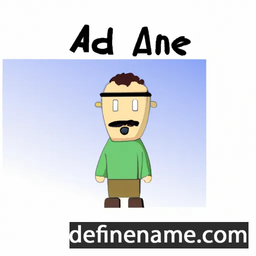 cartoon of the name Adane