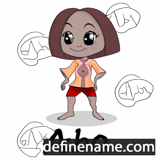 cartoon of the name Adaobi