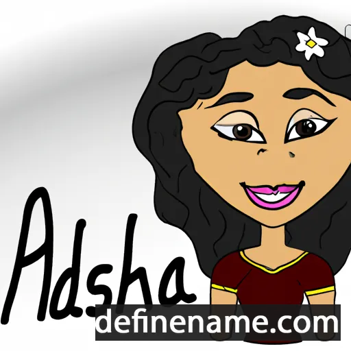 cartoon of the name Adasha