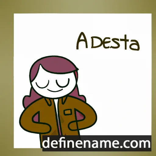 cartoon of the name Adastrea