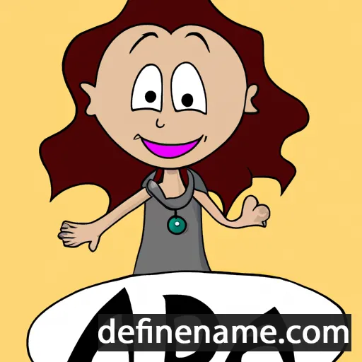 cartoon of the name Adea