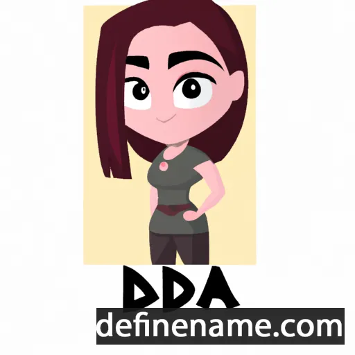 cartoon of the name Adea