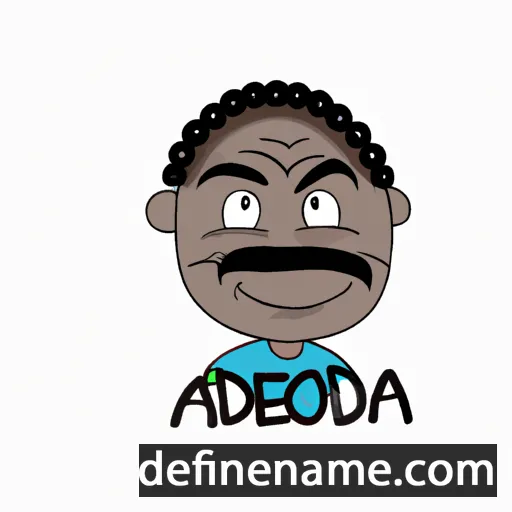 cartoon of the name Adedamola