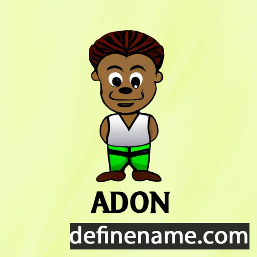 cartoon of the name Adedoyin