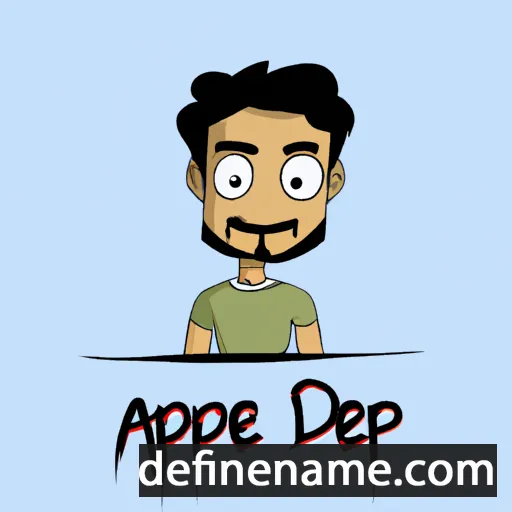 cartoon of the name Adeep