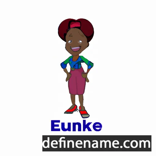 cartoon of the name Adefunke