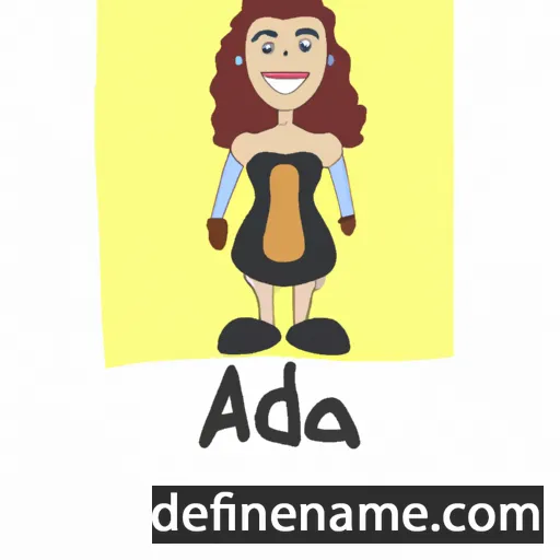 cartoon of the name Adeia