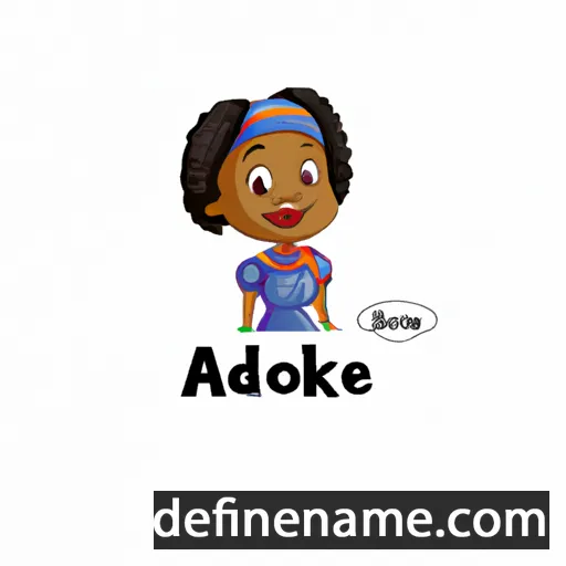 cartoon of the name Adejoke