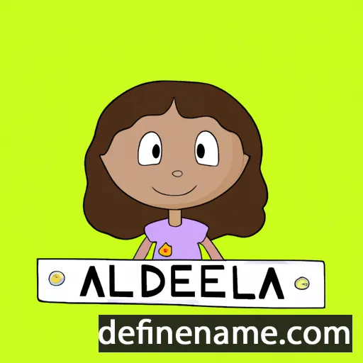 cartoon of the name Adeleia