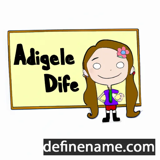 cartoon of the name Adeleigh