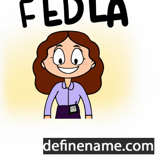 cartoon of the name Adelfia