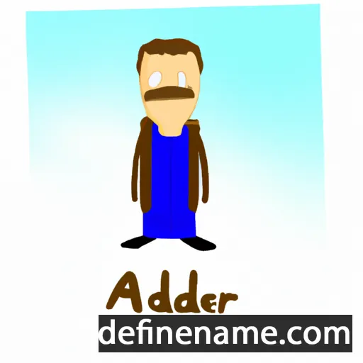 cartoon of the name Adelher