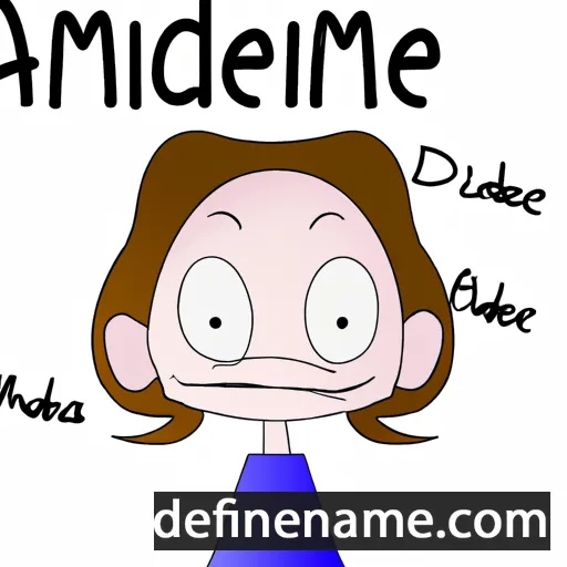 cartoon of the name Adelmine