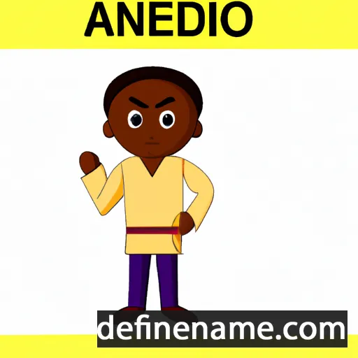 cartoon of the name Adeniji