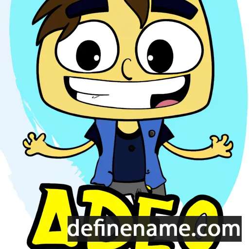 cartoon of the name Adeo