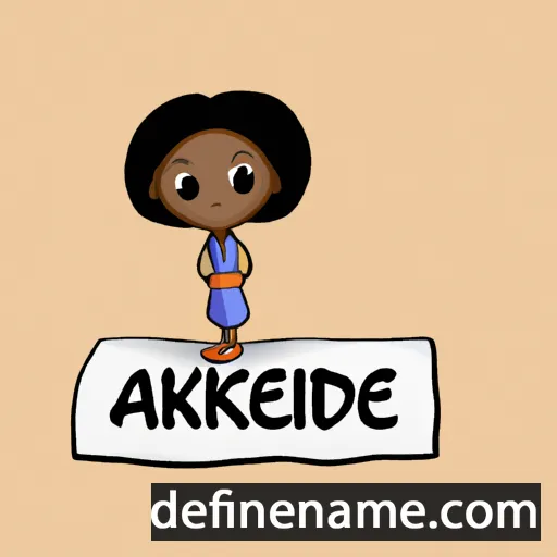 cartoon of the name Aderonke