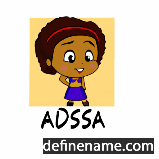 cartoon of the name Adesuwa