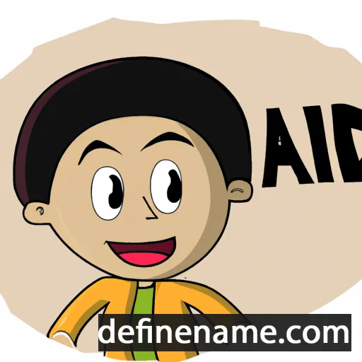 cartoon of the name Adib