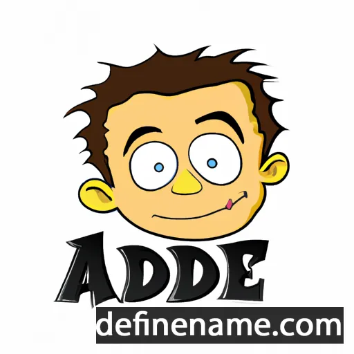 cartoon of the name Adie