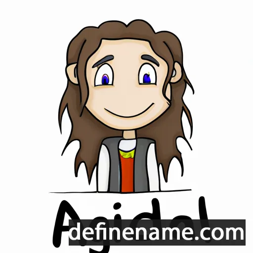 cartoon of the name Adigail