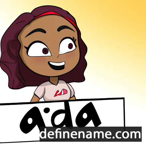 cartoon of the name Adija